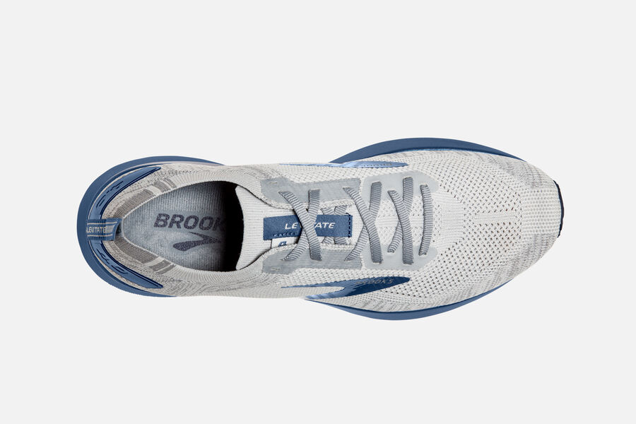 Brooks Levitate 4 Road Loopschoenen Heren - Wit/Blauw - 816097LIQ